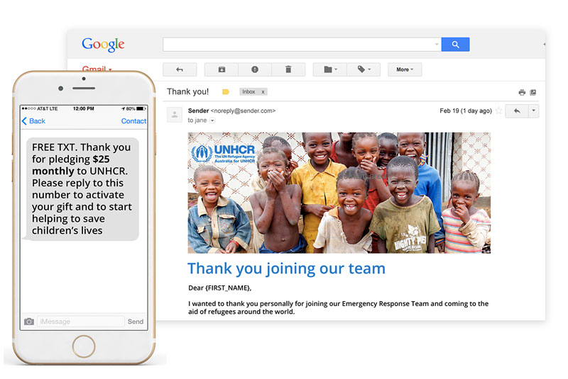 Donor Journey Phone Email